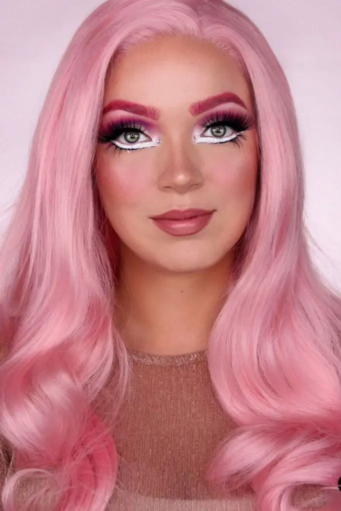 Haunted Doll Beauty eerie pink curls