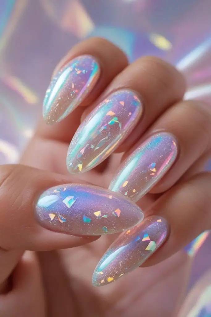 Opal smoke drift opalescent smoky nails