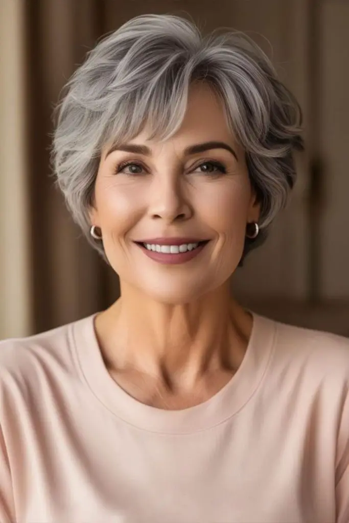 Gentle wavy crop with soft tones