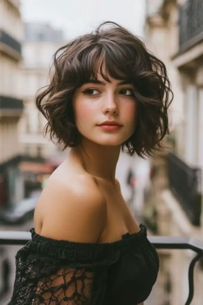 Floral-inspired bob with layered petal motion