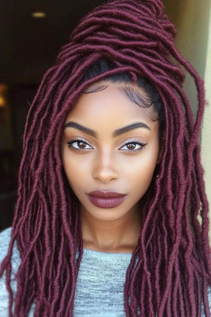 Rose cluster pins with locs