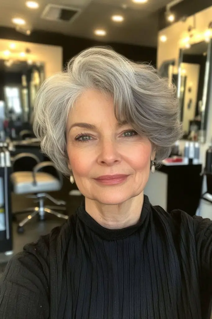  Smooth bob with light-dark depth