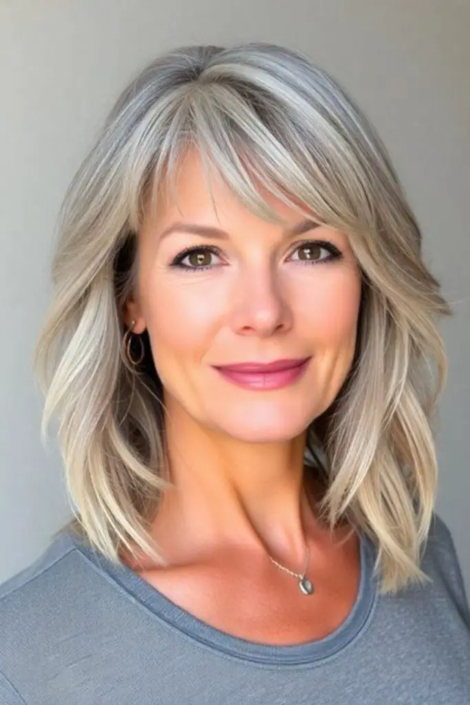 Shiny angled lob with sharp shape.