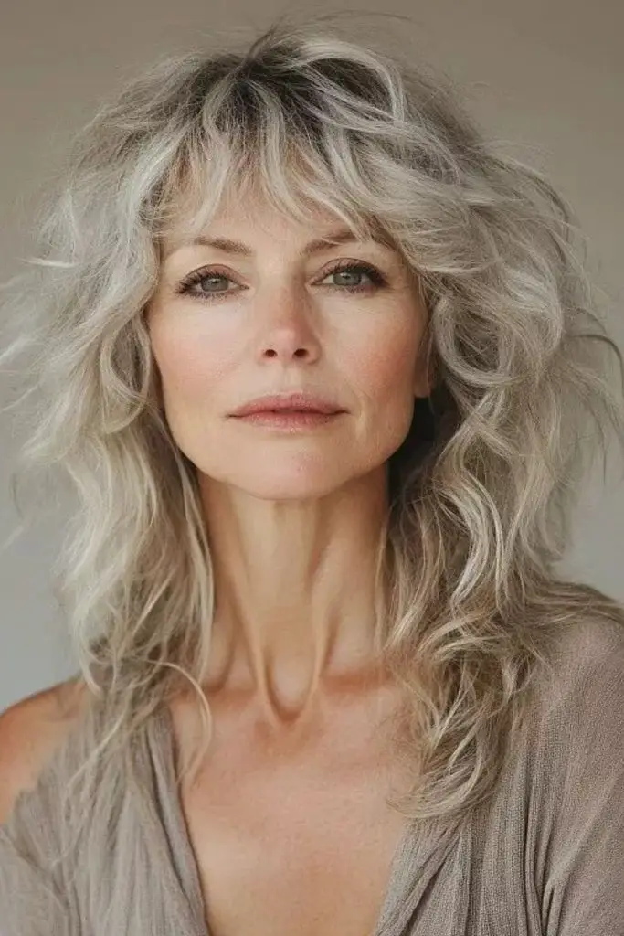 Layered shag cut for airy texture