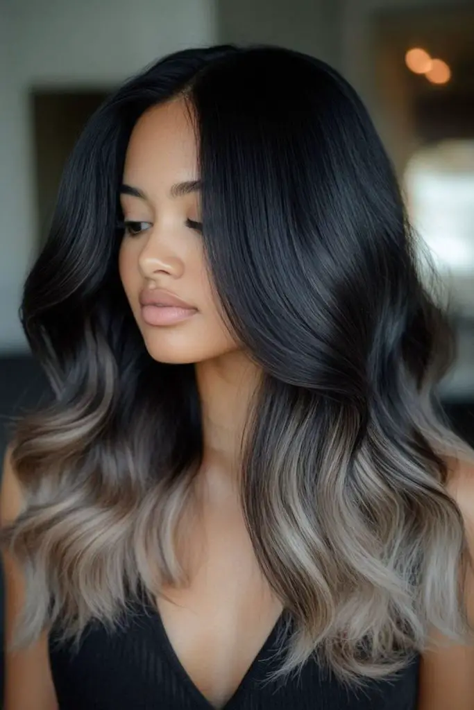 Silky smoked honeycomb caramel hair