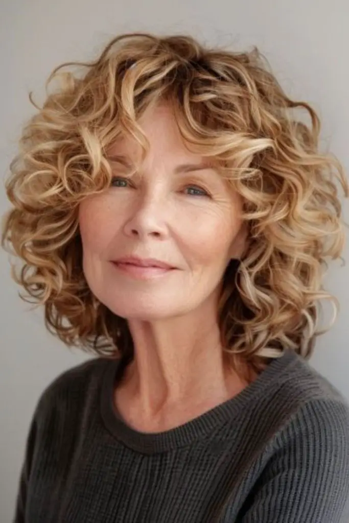Volumized curls adding depth and fullness