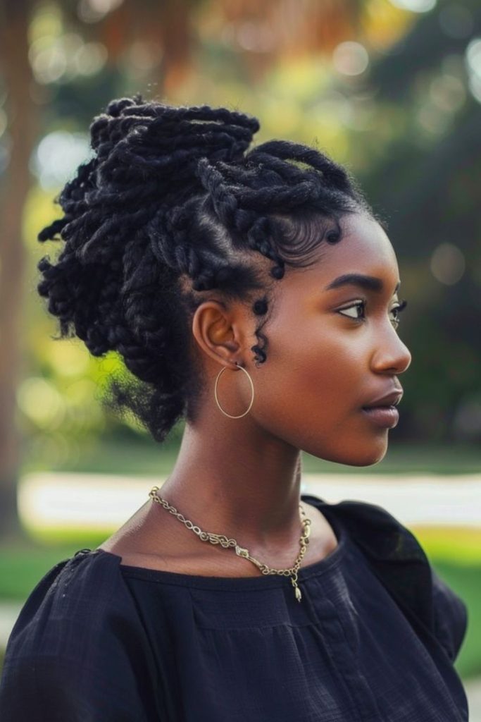 Triple loc twist high crown
