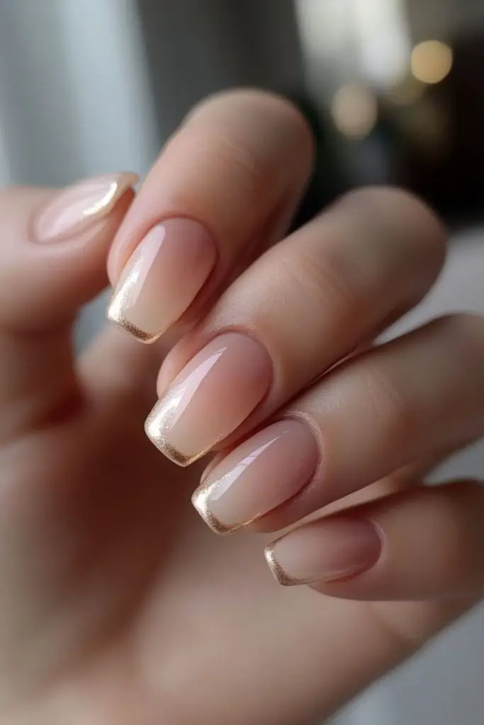 Velvet ribbon French wedding nail design.