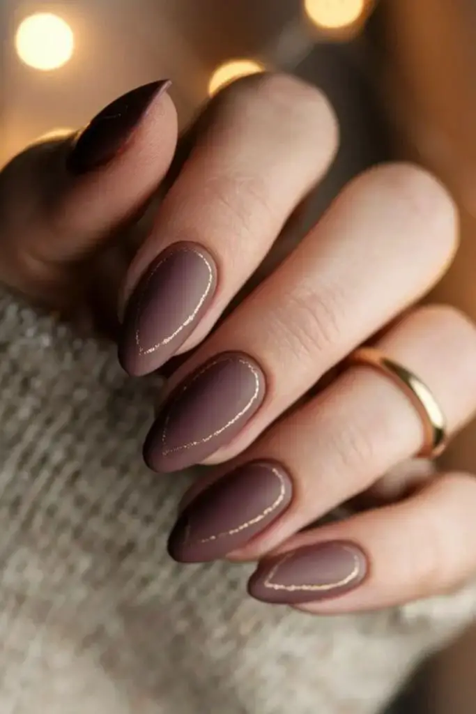 Acorn jewel accent neutral nails