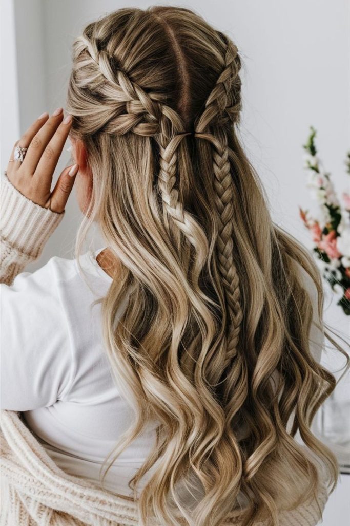 Waterfall braid arctic icy beauty
