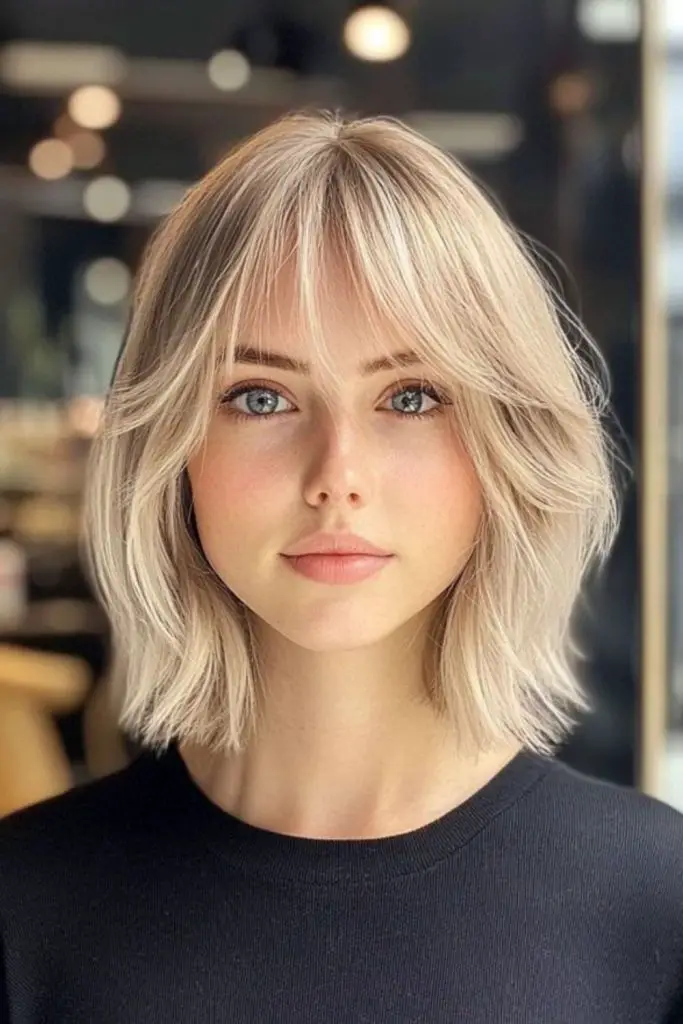 Messy bedhead bob with playful layers