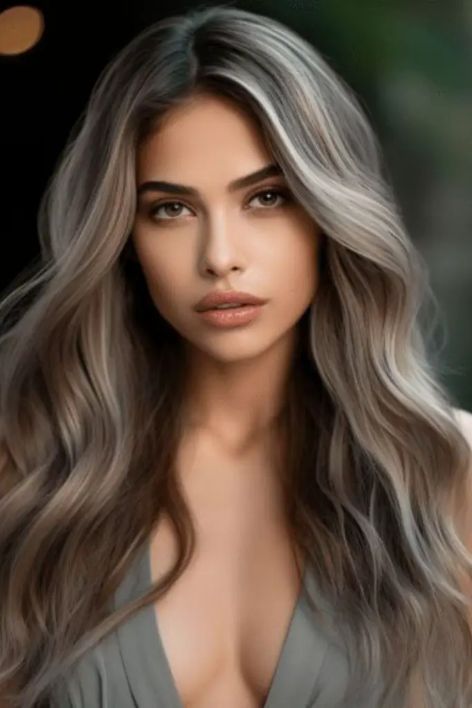 Subtle ashen mushroom brown fade.