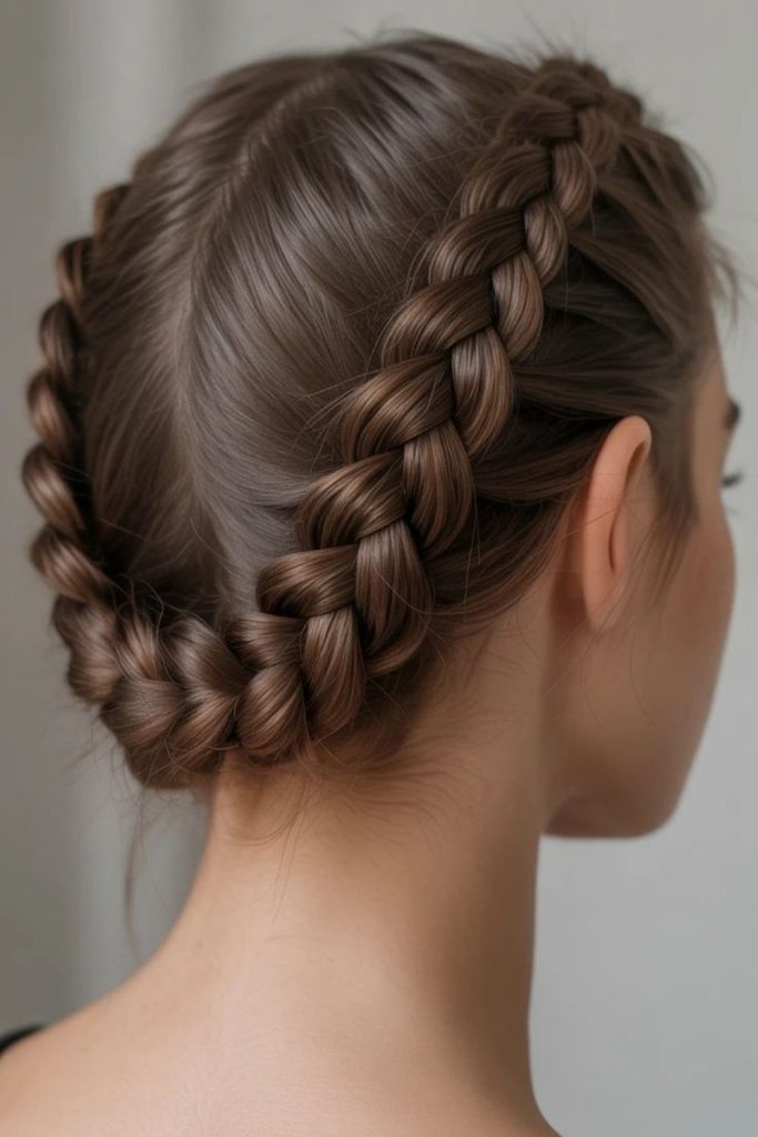 Halo braid glowing aurora look