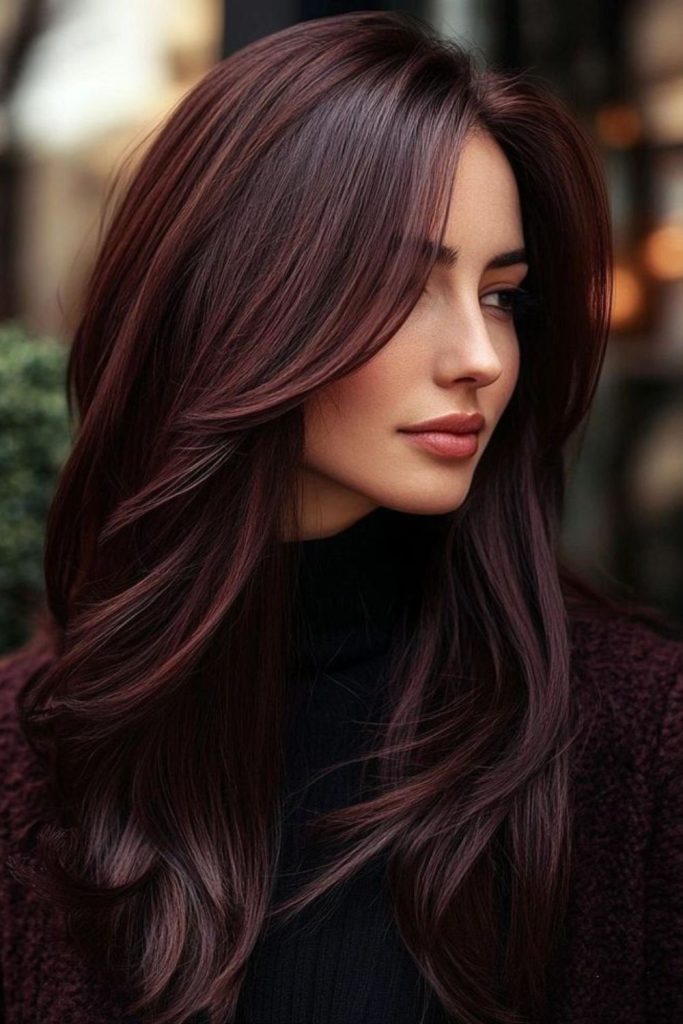 Blackberry gloss layers with dark shine