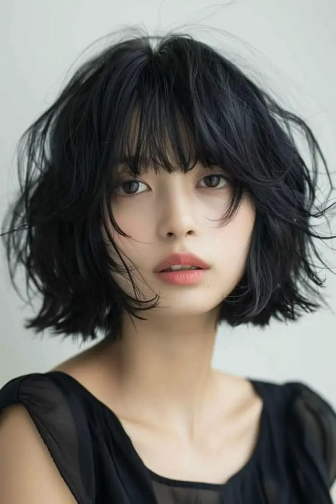 Breeze flick bob with bangs