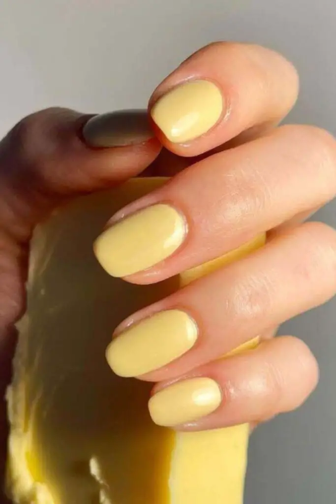 Butternut cream soft yellow nails