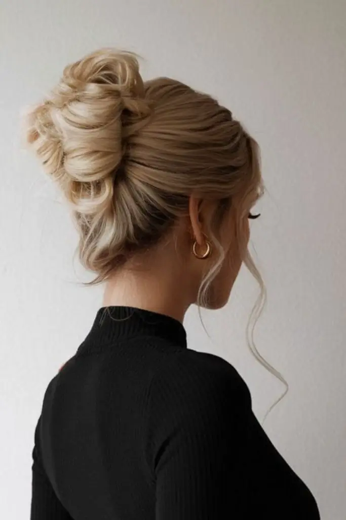 Classic French twist with sleek finish