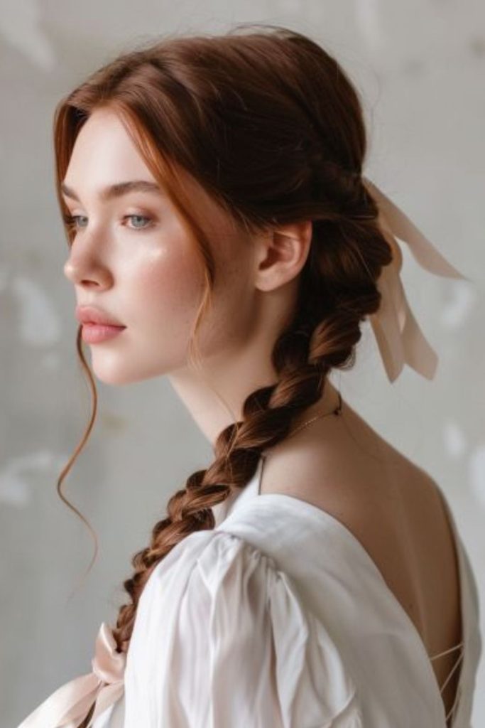 Velvet wrapped braid festive luxury