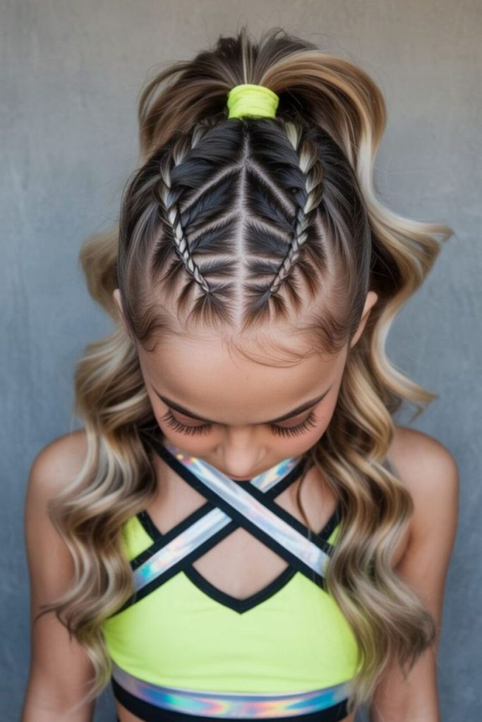 Crisscross Ponytail geometric ponytail hairstyle