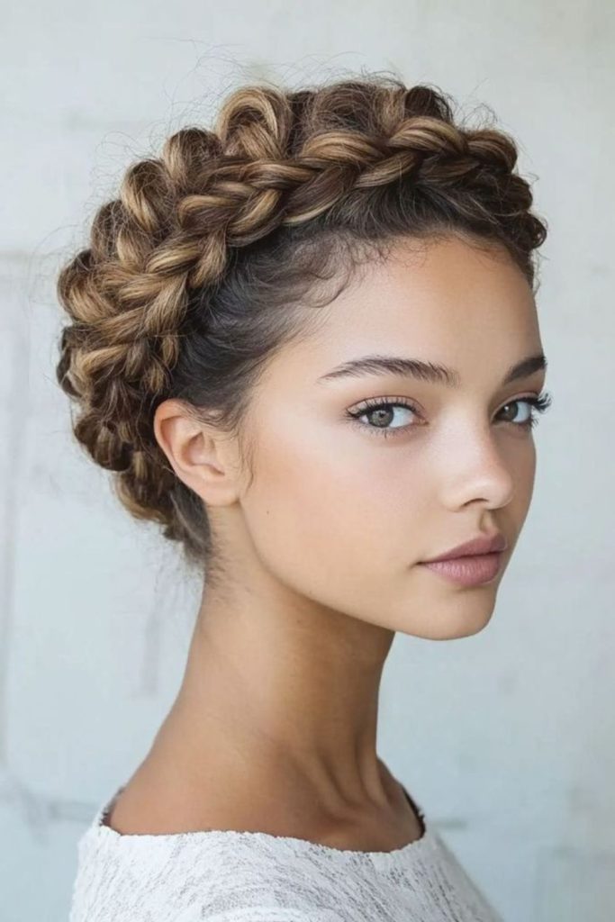 Crown Braid Glow halo braid style