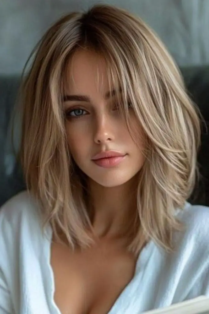 Crown lift crop midlength fine hair