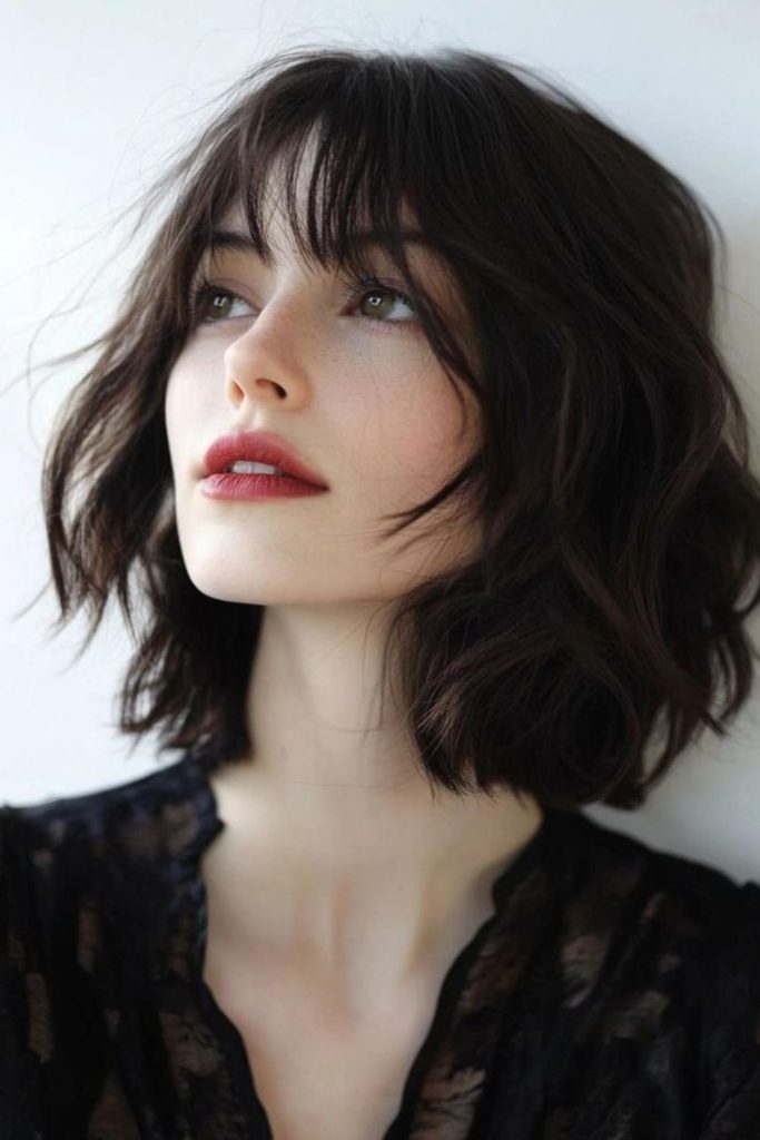 Dancer’s rhythm bob with flicked ends