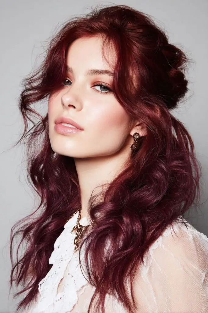 Elegant deep ruby red shade.