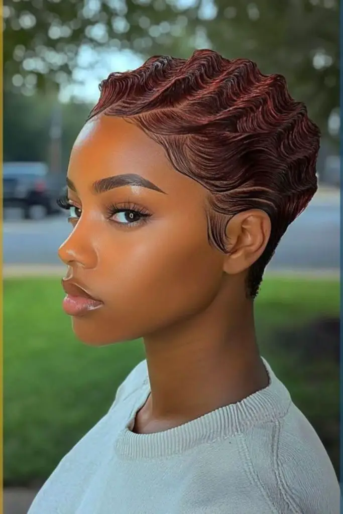 Ebony starlet vintage pixie cut