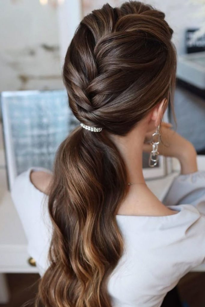 French Braid Ponytail chic braided ponytail