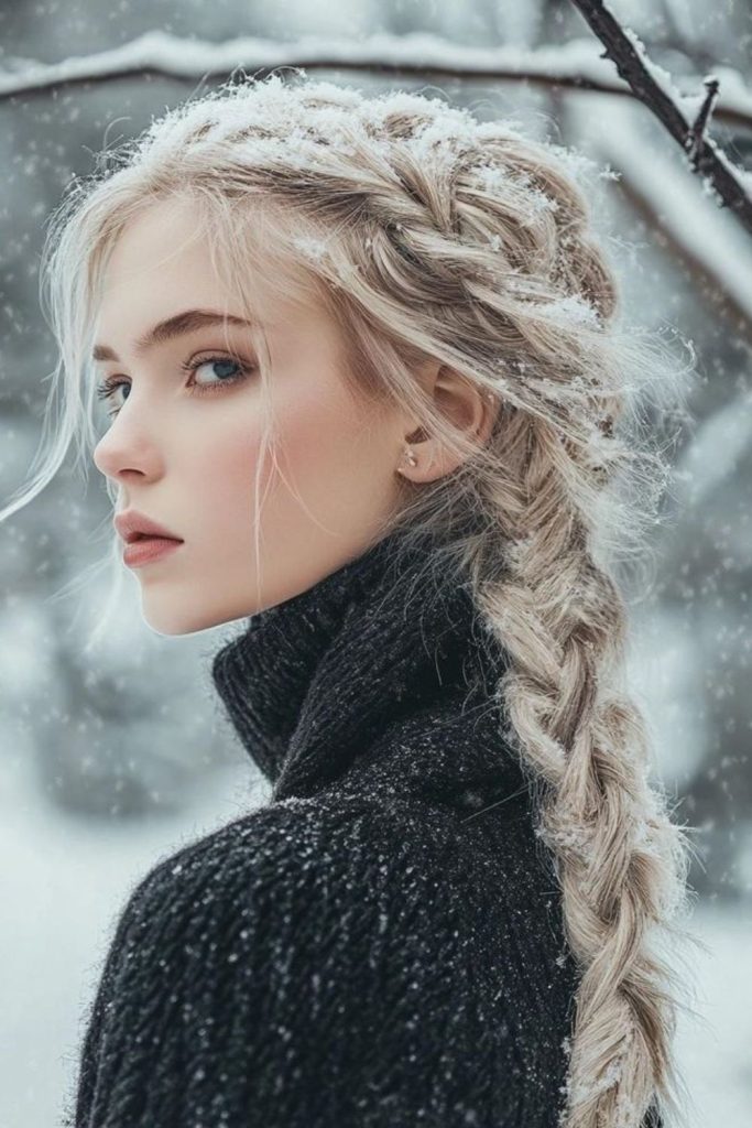 Braided twist frozen garden bloom