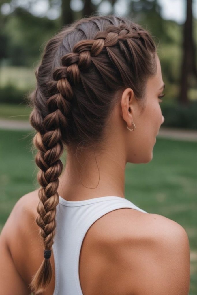 Low Twin Braids casual twin braids
