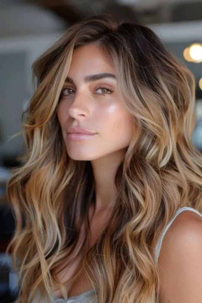 Glowing molten gold blonde tones.