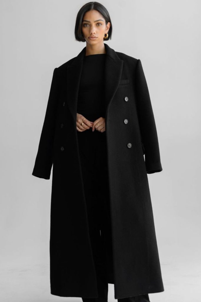 All black monochrome winter streetwear