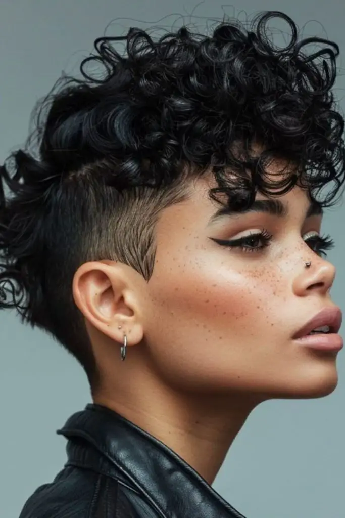 Obsidian flow glossy fingerwave crop