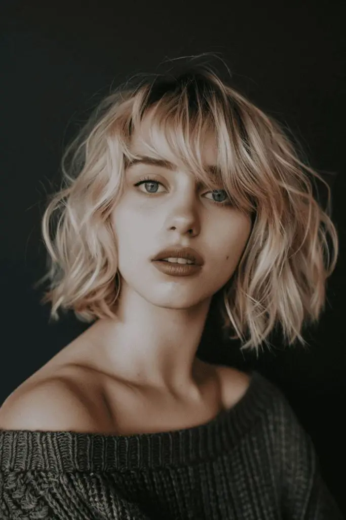 Petal drift bob hairstyle style
