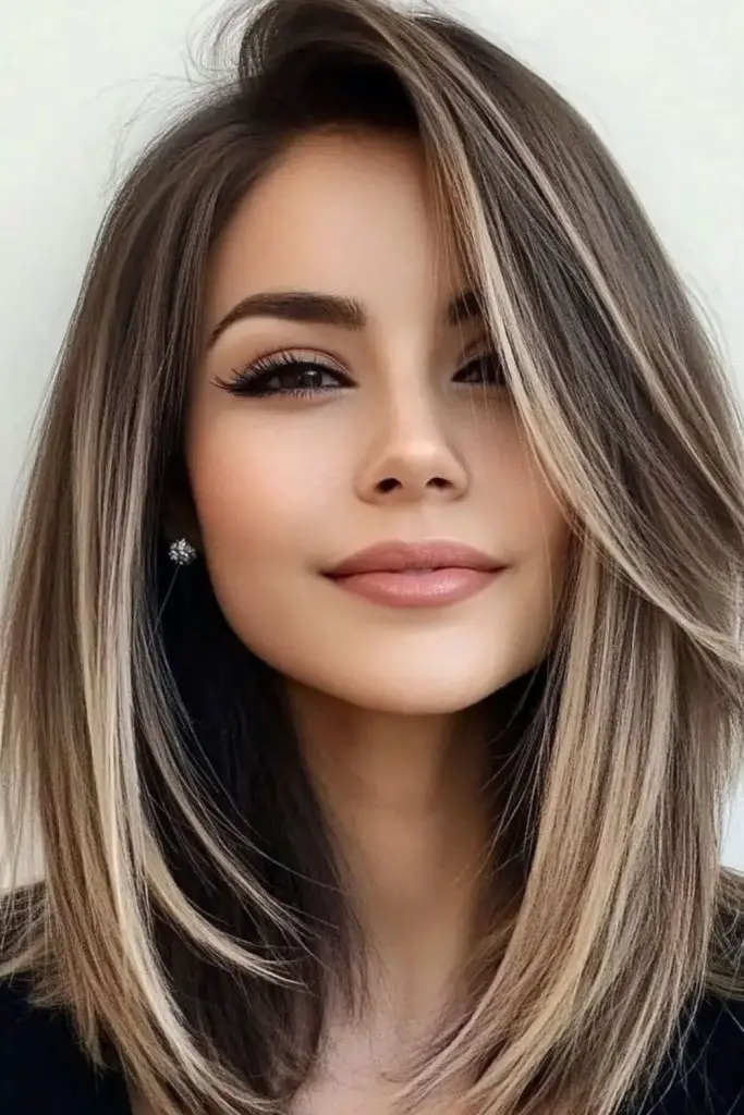 Polished collarbone crop sleek hairstyle