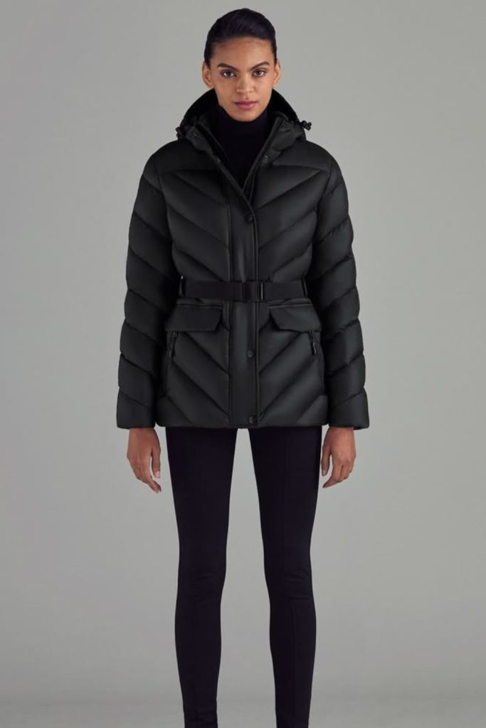 Quilted puffer jacket stylish winter look