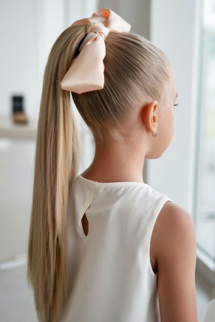 Ribbon Wrapped Pony stylish ribbon ponytail