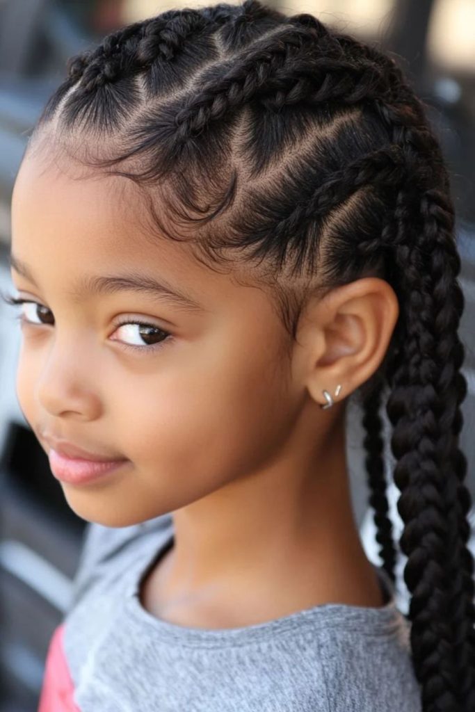 Rope twist braids sleek and elegant.