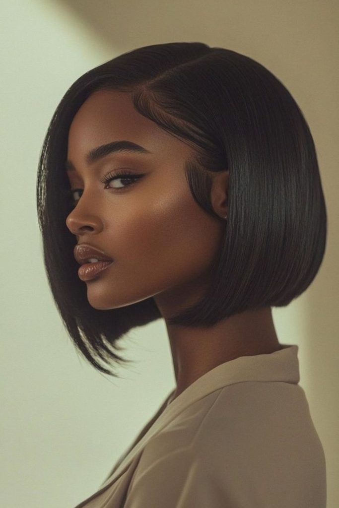 Sharp bob precision with sleek edges