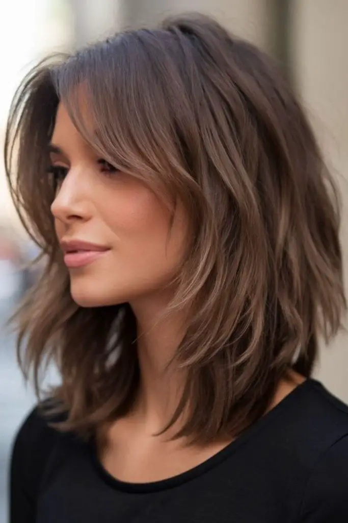 Shattered textured bob with airy lift