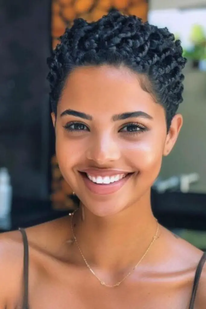 Braided pixie cut short and sassy