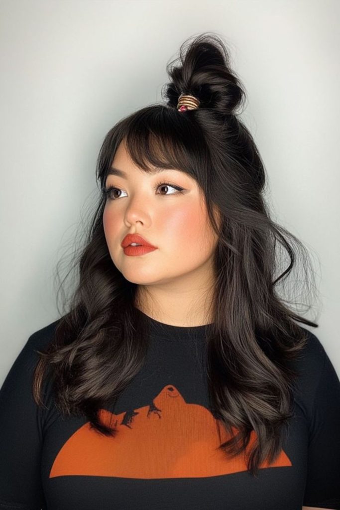 Side ponytail chic for flattering look