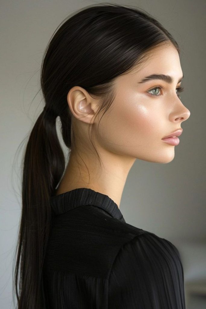 Sleek Low Pony Magic smooth ponytail style
