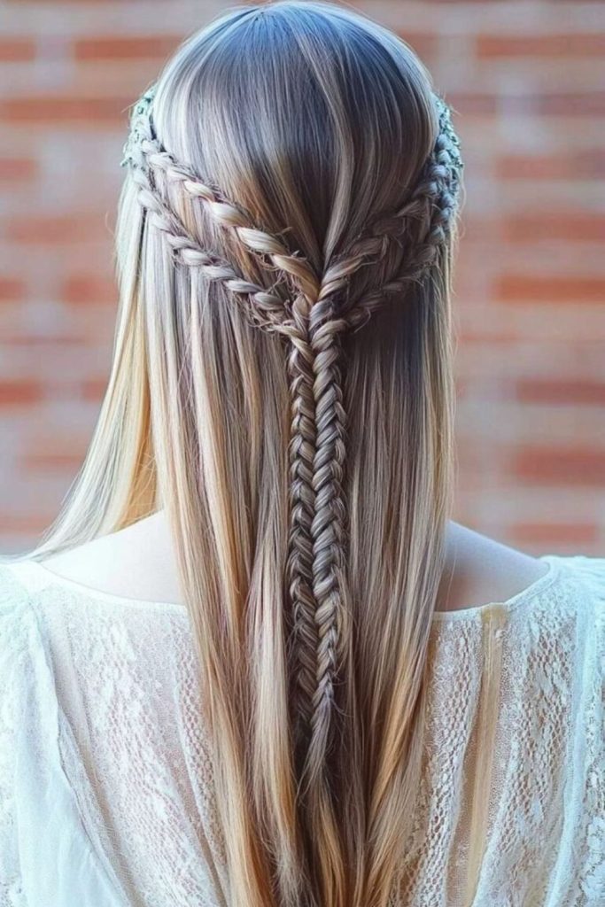Ladder braid snow path design
