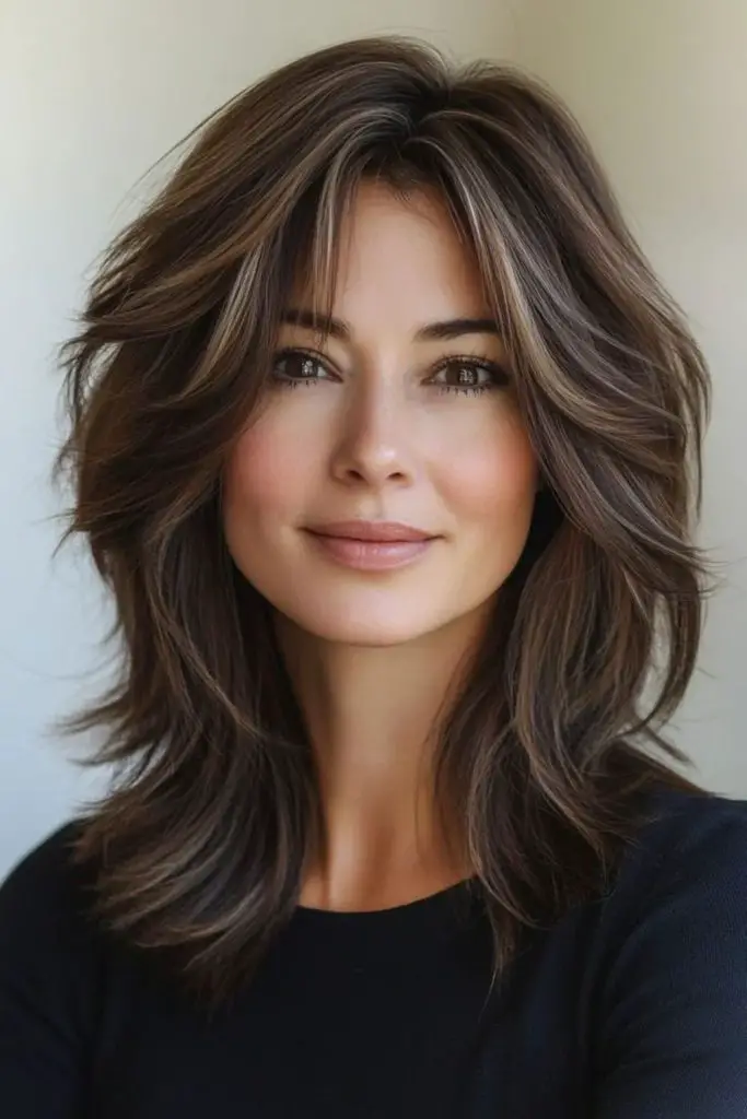 Soft edge shag bob haircut