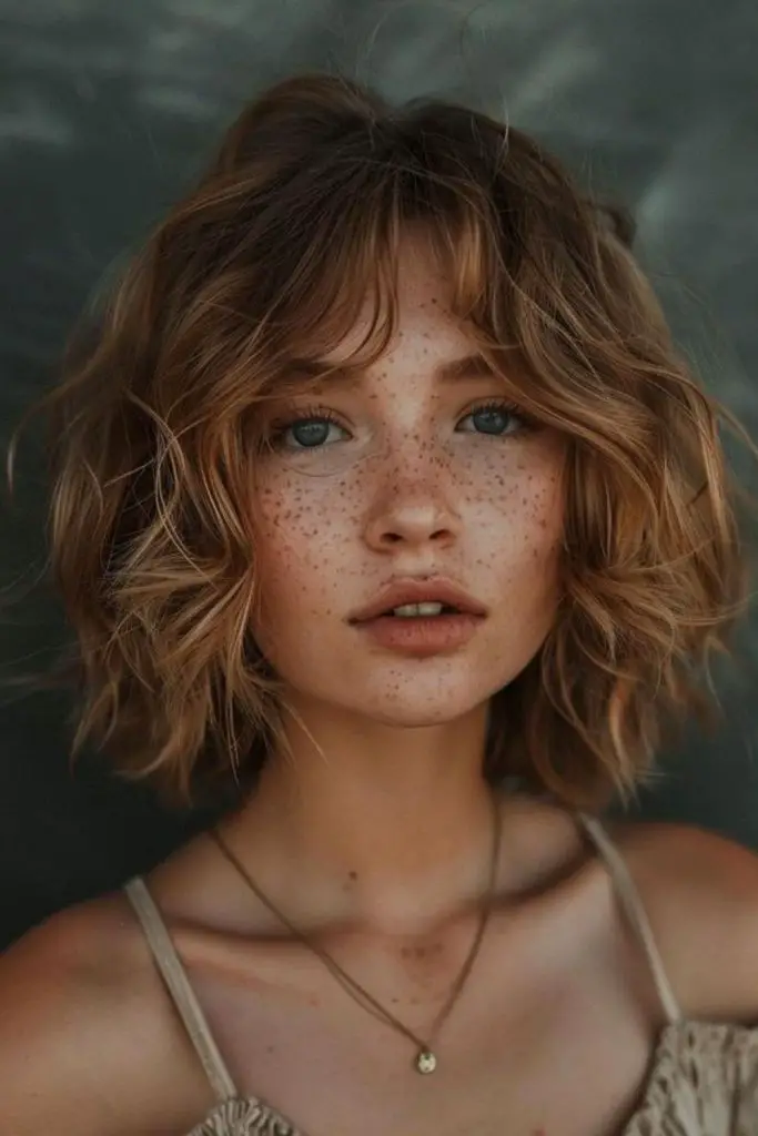 Soft retro bob with airy bangs