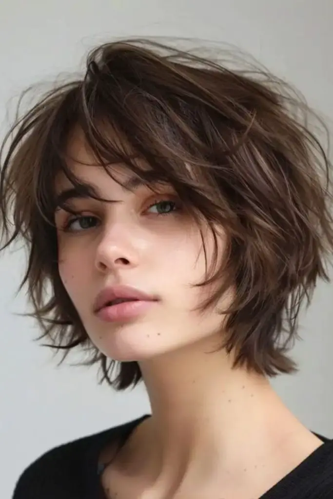 Starfall messy bob hairstyle design
