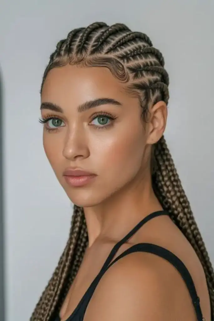 Stitch braids with sharp clean lines