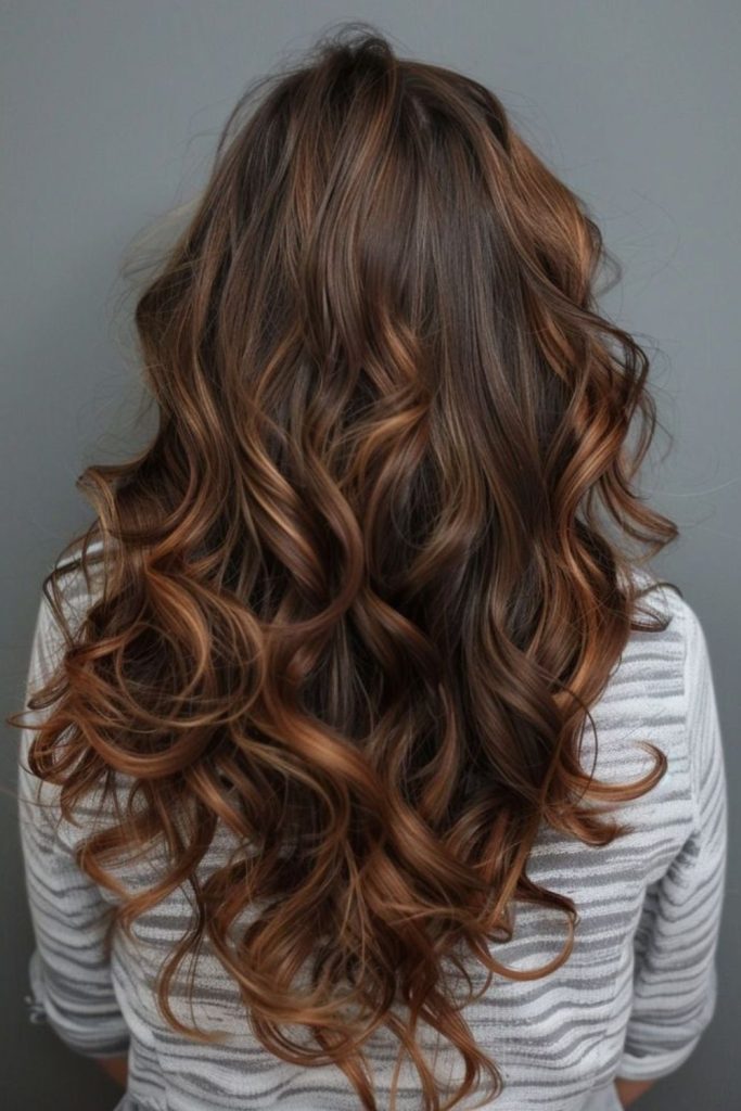 Tawny sunset brunette with dreamy glow